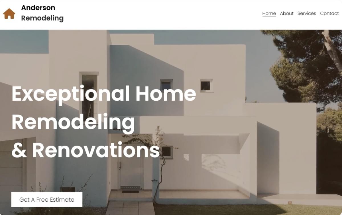 Home Remodeling Sjabloon van Strikingly Home Remodeling Sjabloon van Strikingly