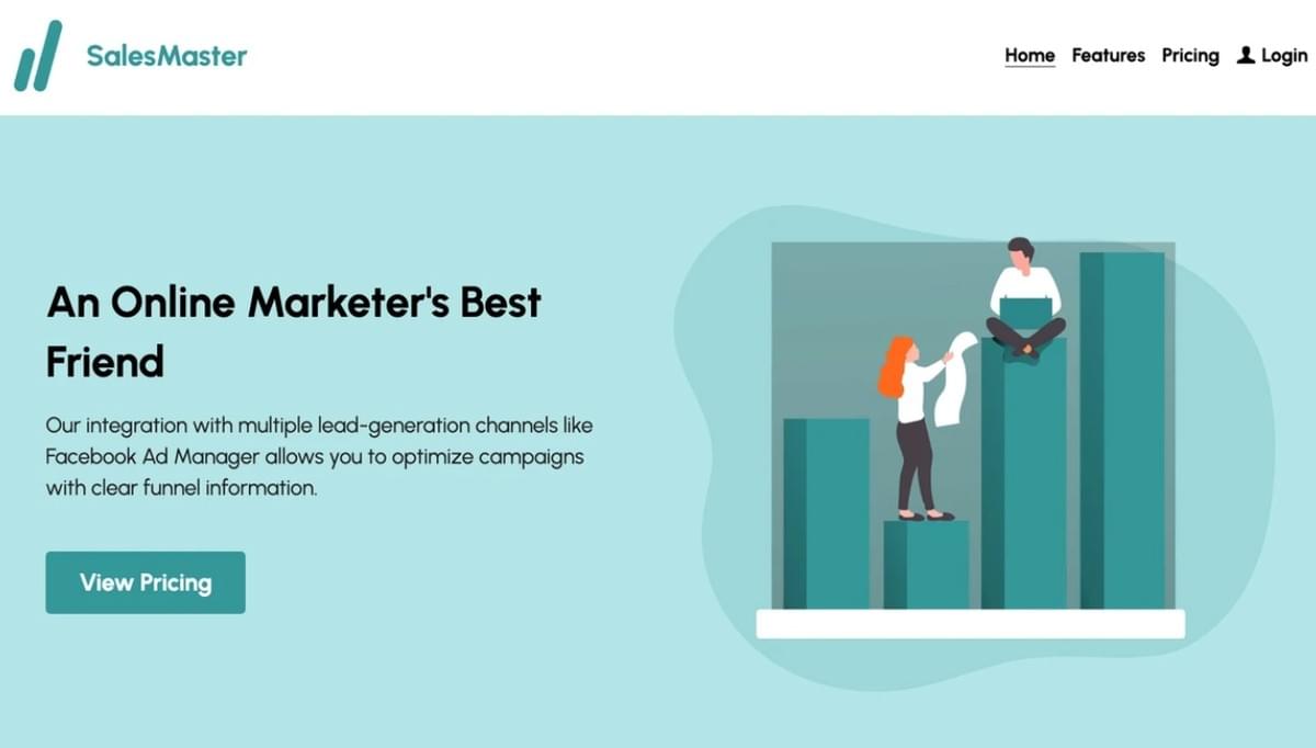 SalesMaster Sjabloon van Strikingly SalesMaster Sjabloon van Strikingly