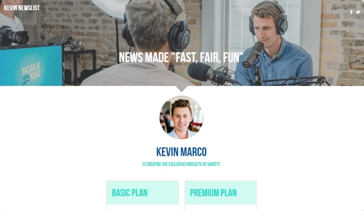 Template de Podcast da Strikingly Template de Podcast da Strikingly