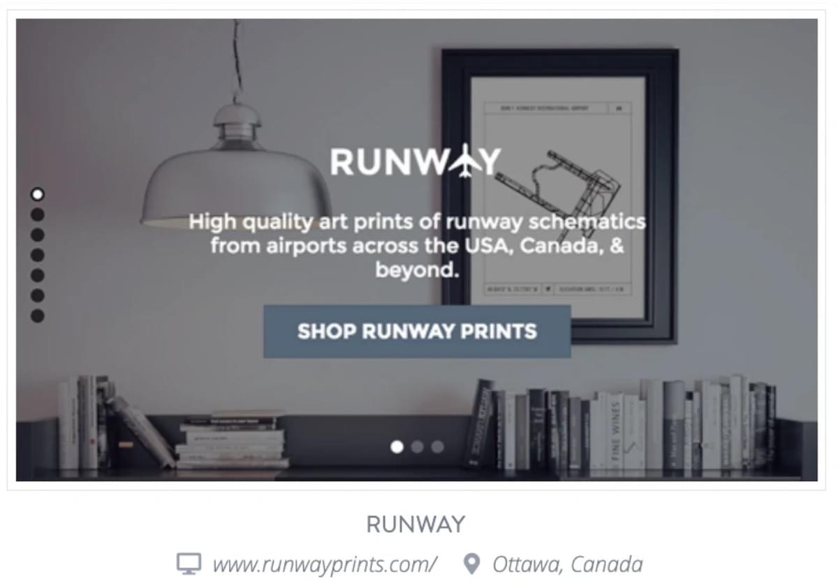 Runway Prints Nome de Domínio de Ecommerce Runway Prints Nome de Domínio de Ecommerce