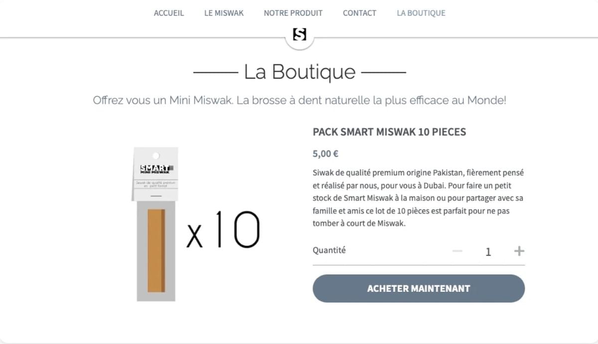 Inventar verwalten: Smart Mini Miswak Inventar verwalten: Smart Mini Miswak