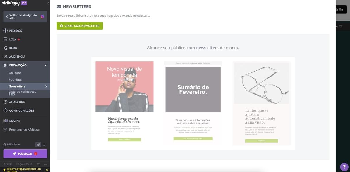 Recurso de Email Strikingly Recurso de Email Strikingly