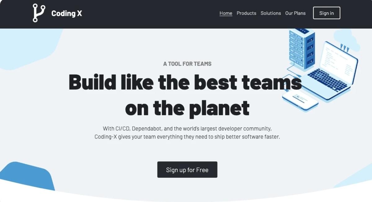 Coding X Vorlage von Strikingly Coding X Vorlage von Strikingly