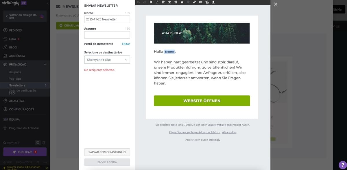 Editora de Newsletter Strikingly Editora de Newsletter Strikingly