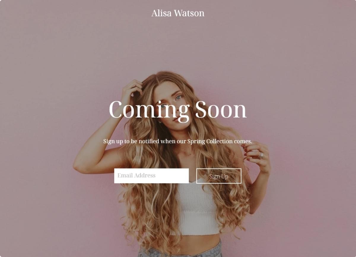 Coming Soon Vorlage von Strikingly Coming Soon Vorlage von Strikingly