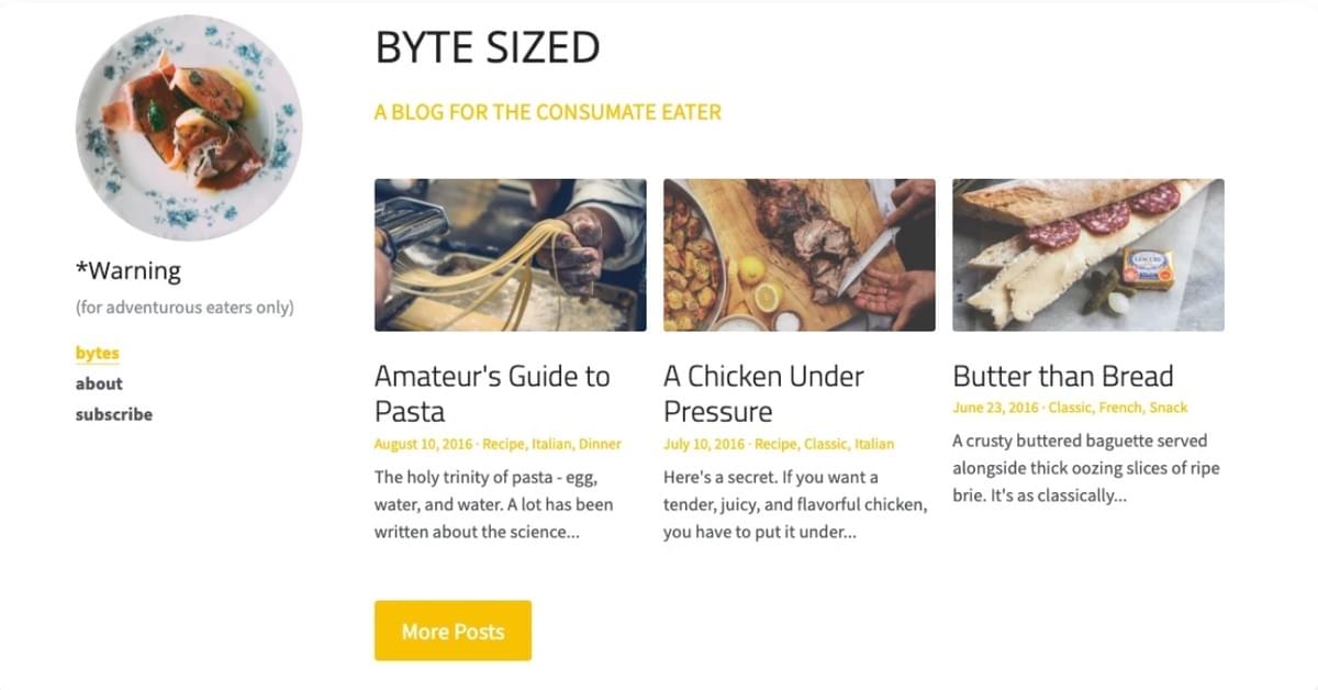 Tamanho Byte Blog Modelo da Strikingly Tamanho Byte Blog Modelo da Strikingly