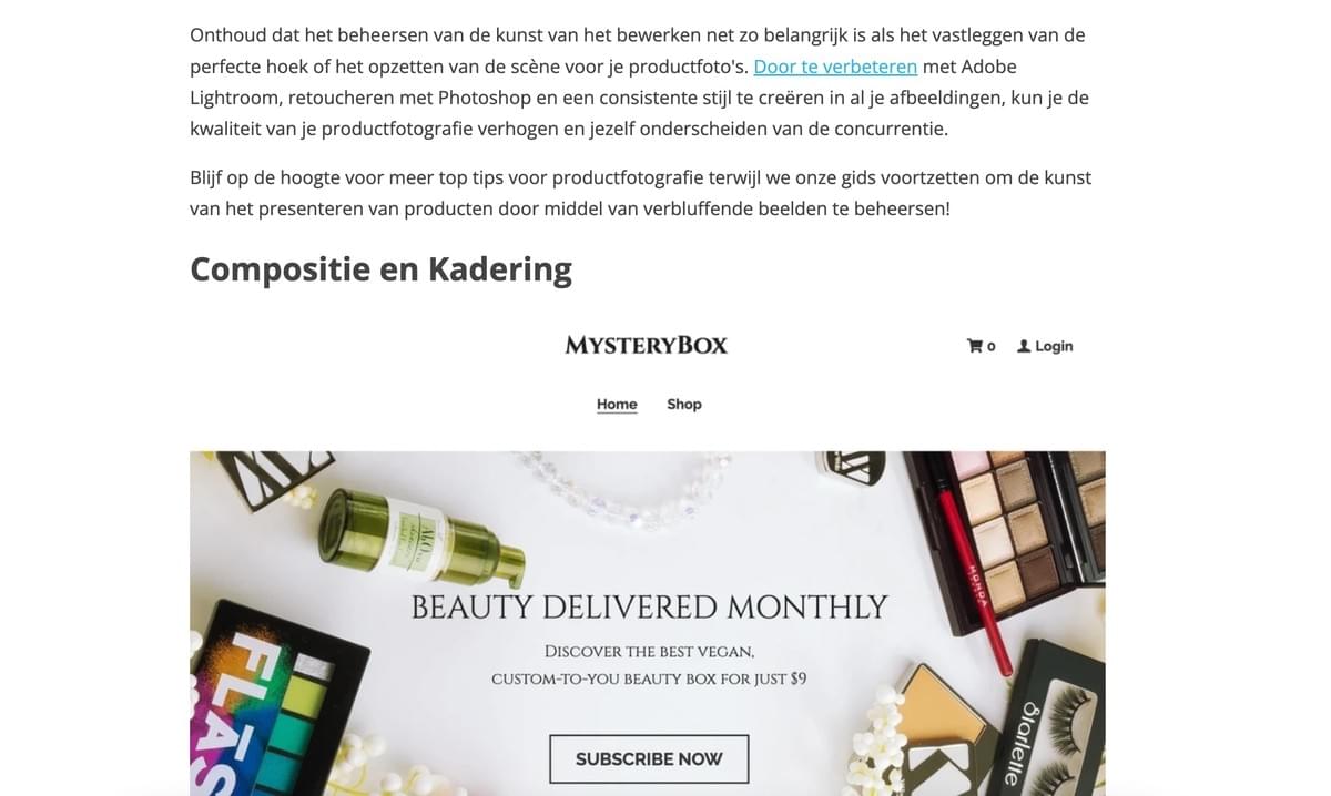 Gebruik van Oproep tot Actie Technieken Gebruik van Oproep tot Actie Technieken