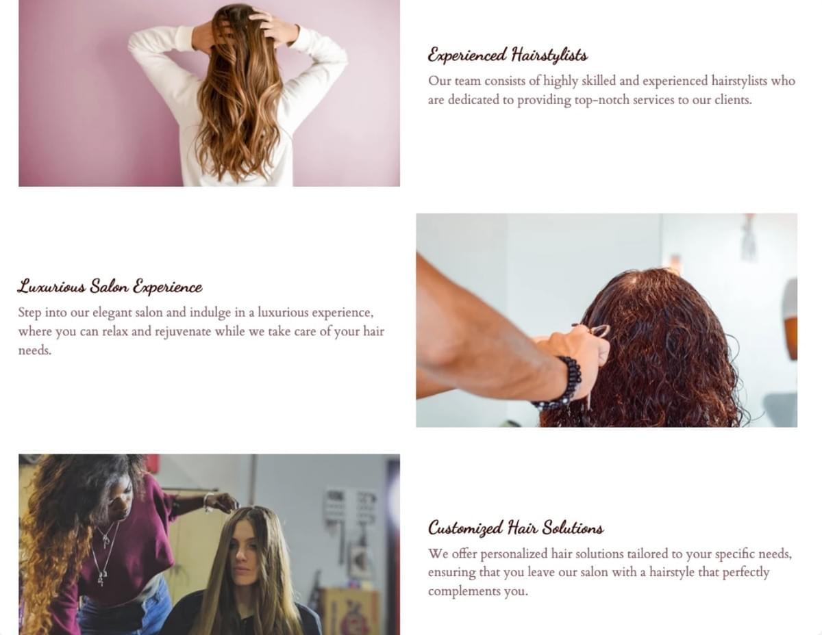 Friseursalon-Vorlage von Strikingly Friseursalon-Vorlage von Strikingly