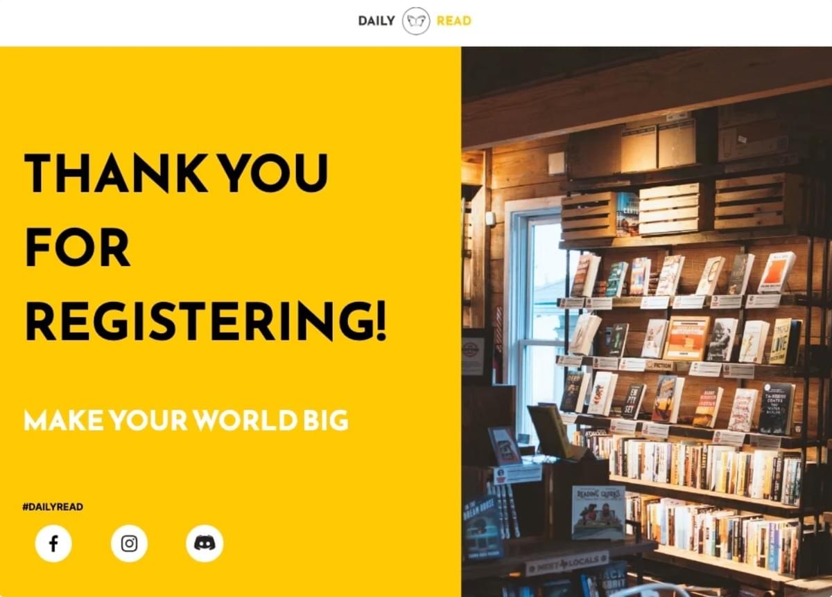 Daily Read Template van Strikingly Daily Read Template van Strikingly