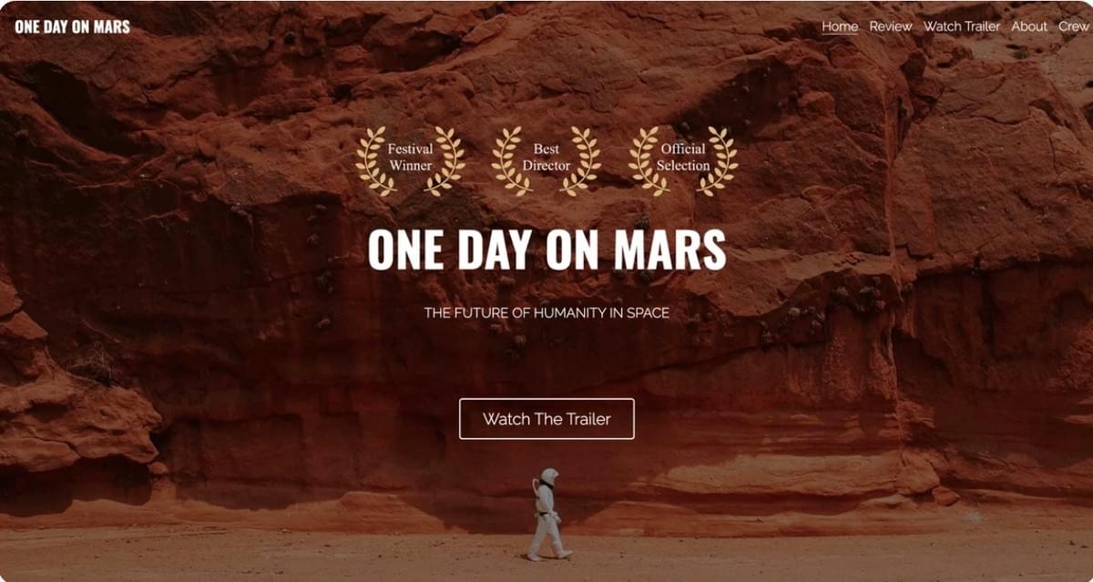 Filmtrailer Sjabloon van Strikingly Filmtrailer Sjabloon van Strikingly