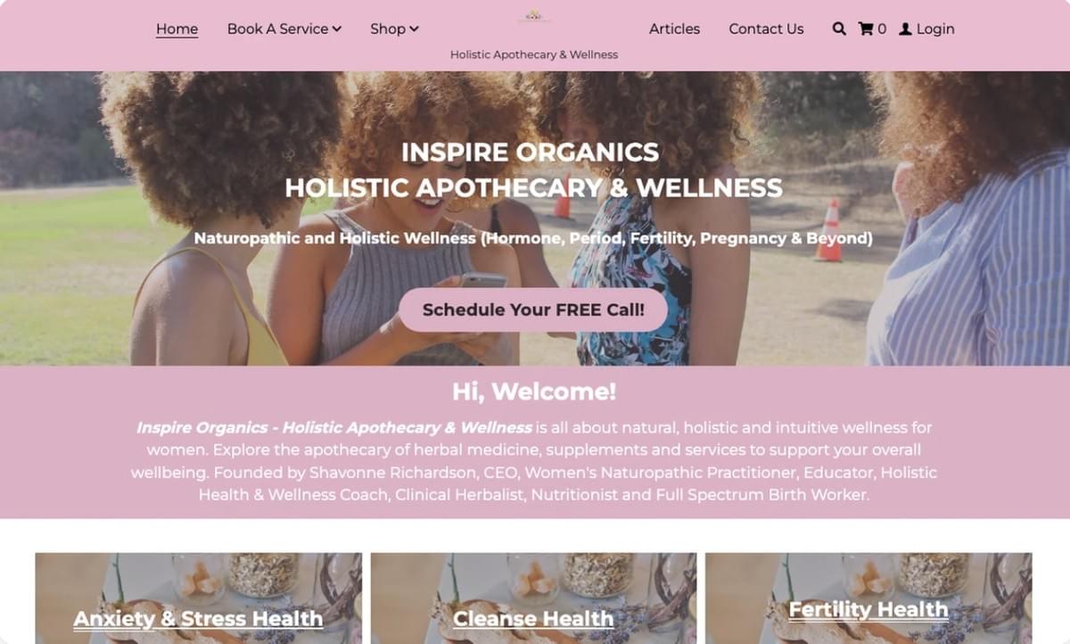 Inspire Organics Gezondheidszorg Website Inspire Organics Gezondheidszorg Website