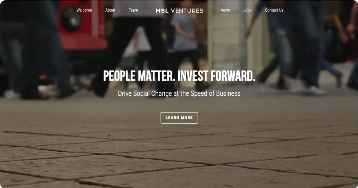 Ventures Template von Strikingly Ventures Template von Strikingly
