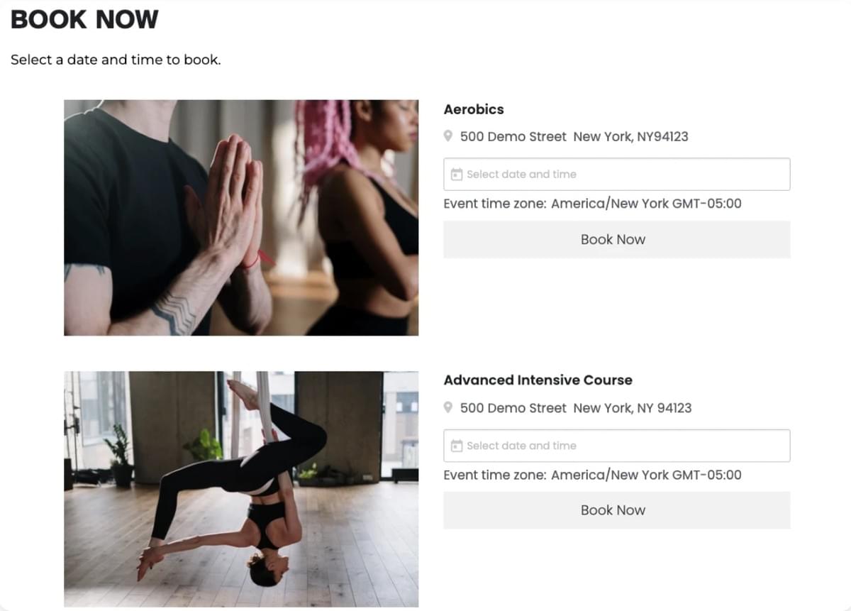 Yoga-Vorlage von Strikingly Yoga-Vorlage von Strikingly