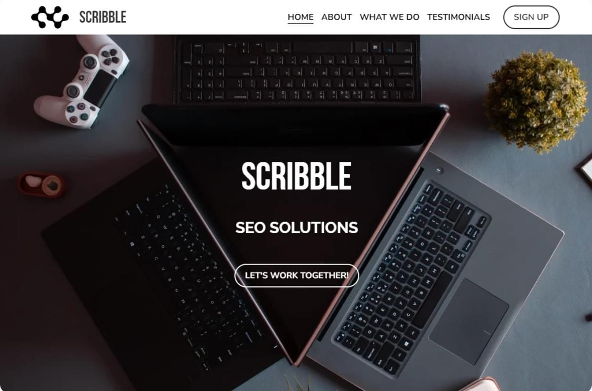 Scribble-Template von Strikingly Scribble-Template von Strikingly