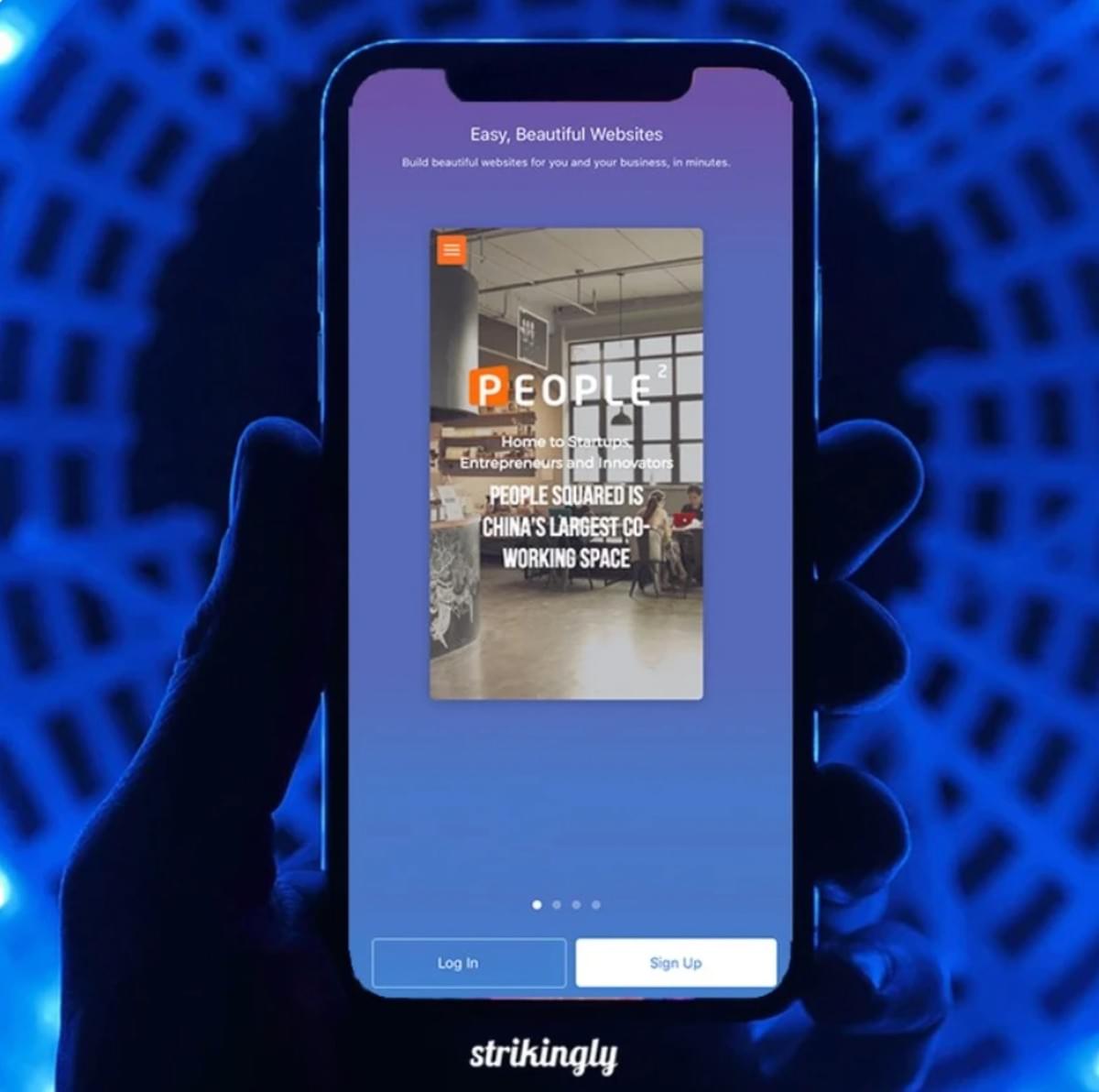 Aplicativo Móvel Strikingly Aplicativo Móvel Strikingly