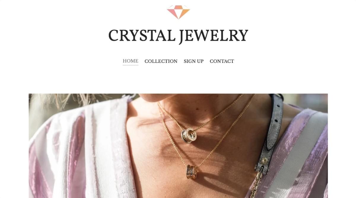 Modelo Crystal Online Boutique da Strikingly Modelo Crystal Online Boutique da Strikingly