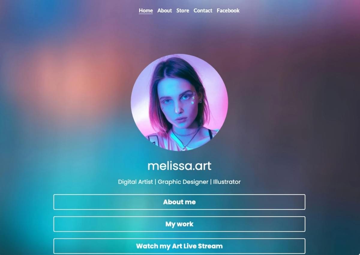 Melissa.Art template van Strikingly Melissa.Art template van Strikingly