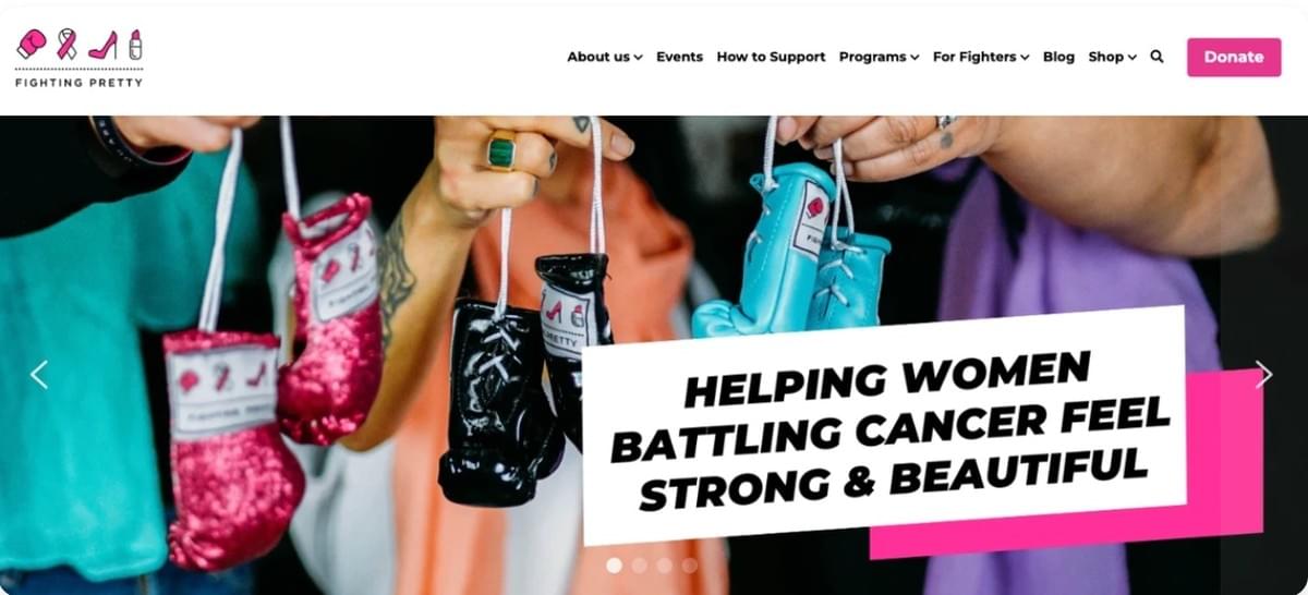 Fighting Pretty - logo op drukwerk Fighting Pretty - logo op drukwerk