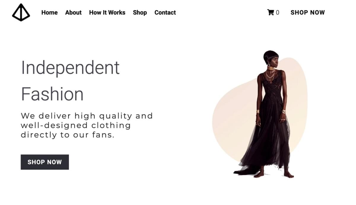 Modelo Glow Store da Strikingly Modelo Glow Store da Strikingly