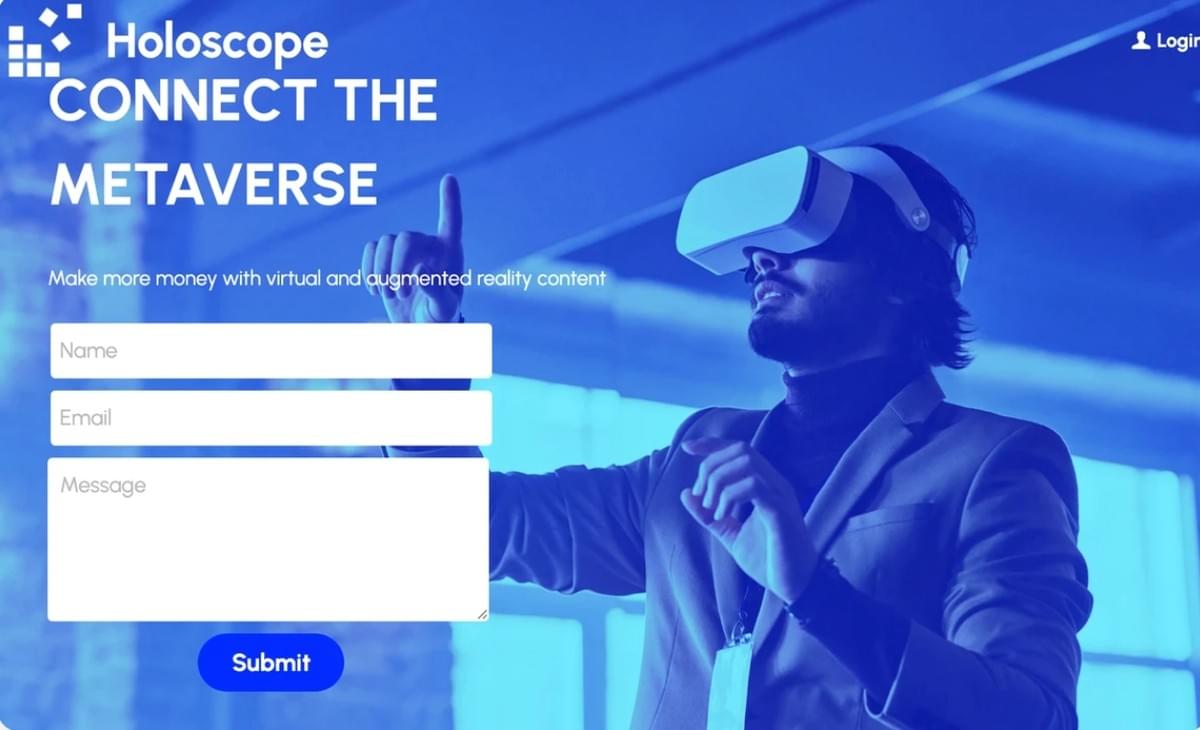 Holoscope-sjabloon van Strikingly Holoscope-sjabloon van Strikingly