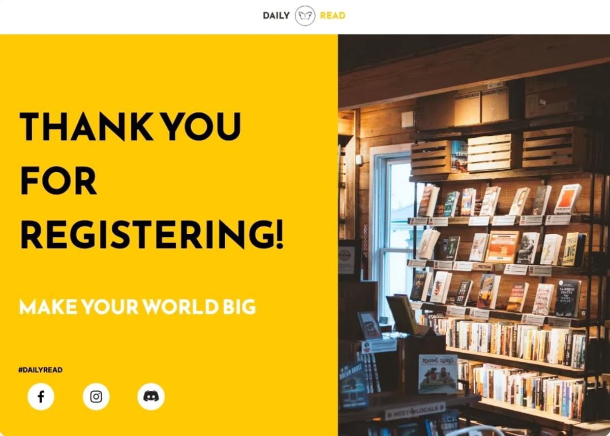 Modelo de Leitura Diária da Strikingly Modelo de Leitura Diária da Strikingly