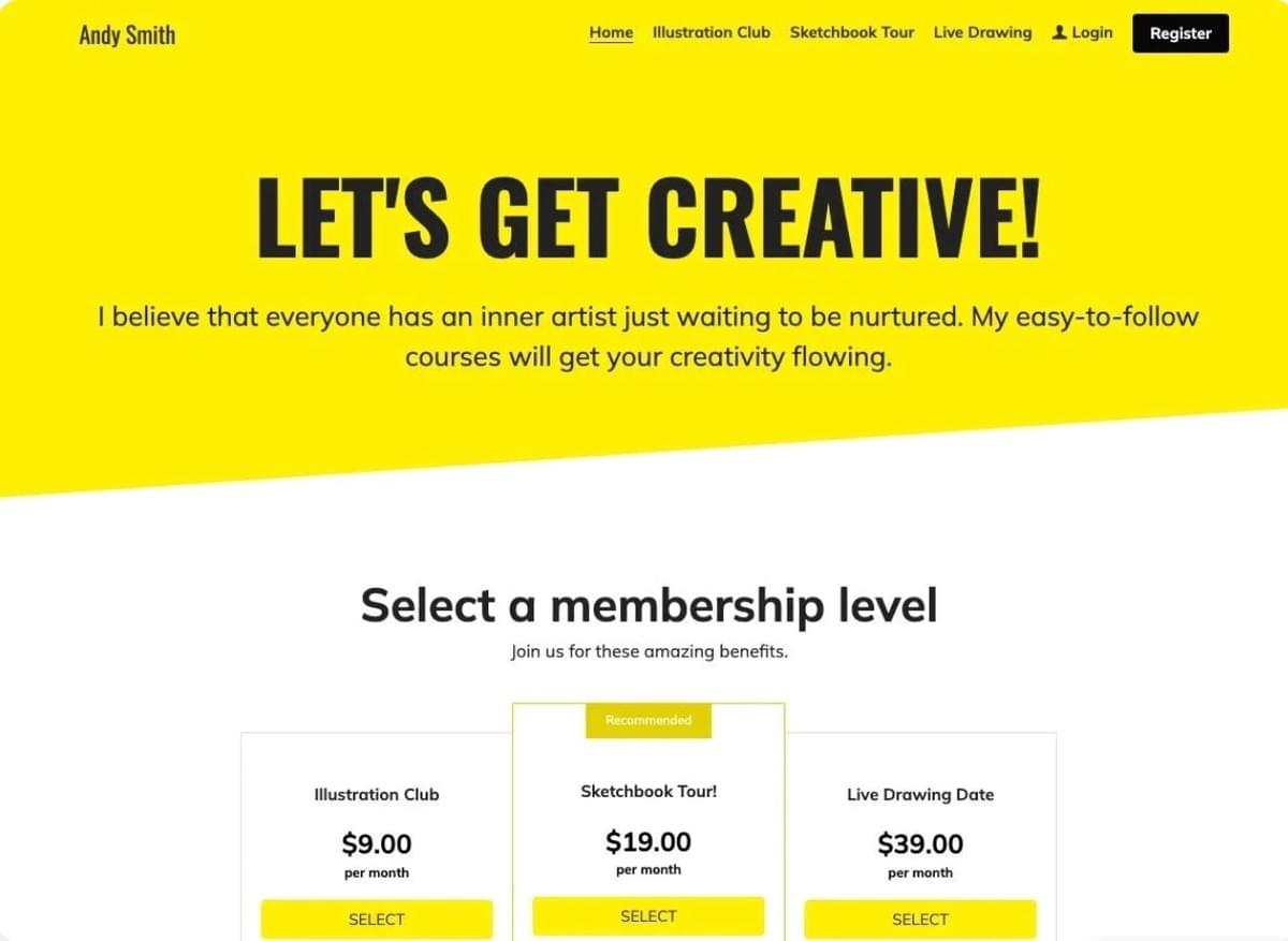 Vamos Criar com o Template da Strikingly Vamos Criar com o Template da Strikingly