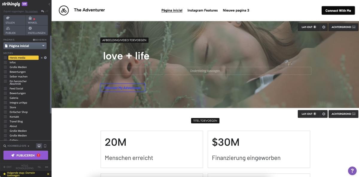 Hoe start je een online bedrijf met Strikingly - Pas uw website aan Hoe start je een online bedrijf met Strikingly - Pas uw website aan