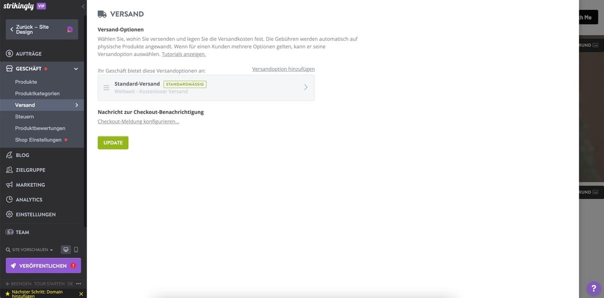 Kostenloser Versand mit der E-Commerce-Website von Strikingly Kostenloser Versand mit der E-Commerce-Website von Strikingly