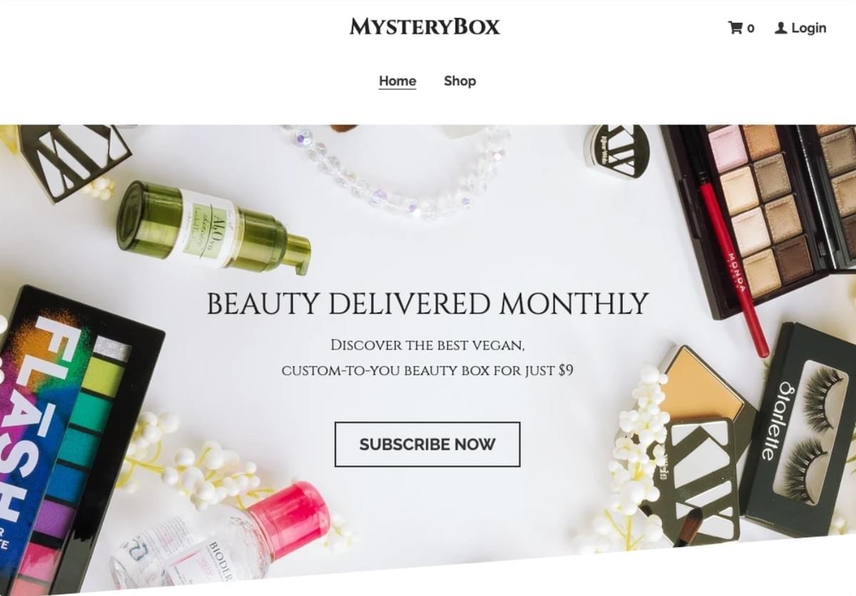 Mystery Box-sjabloon van Strikingly Mystery Box-sjabloon van Strikingly