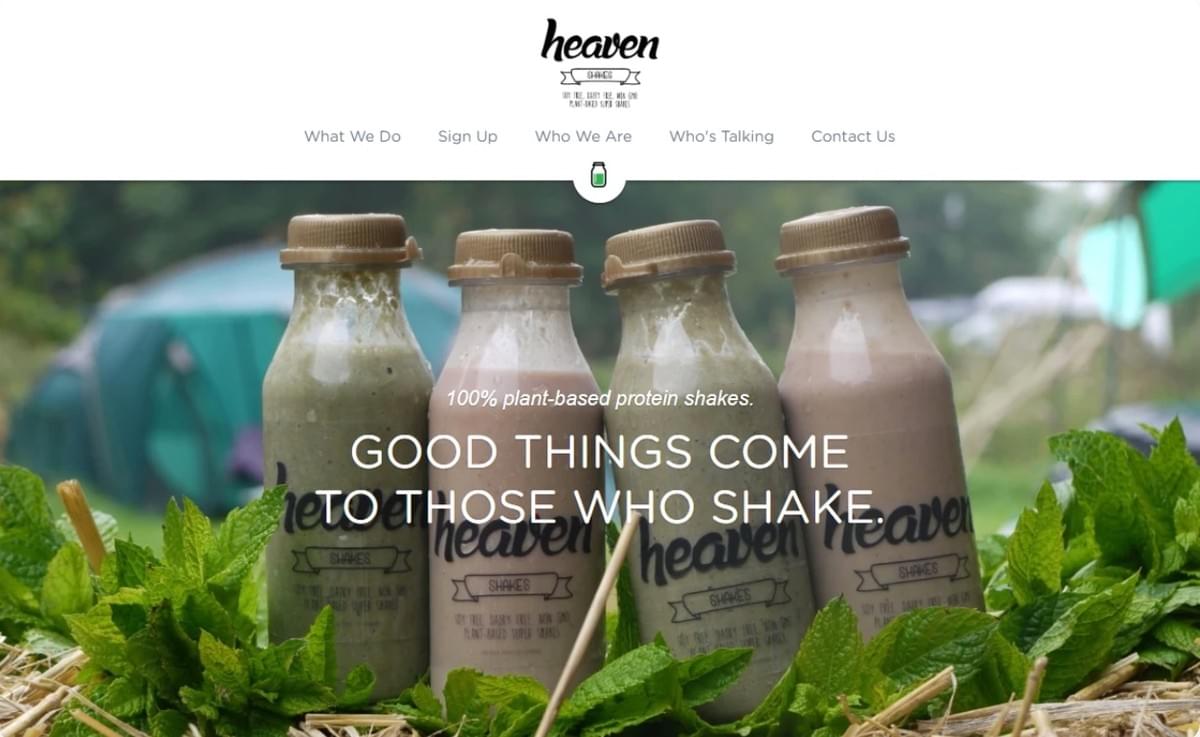 Design do site Heaven Shakes Design do site Heaven Shakes