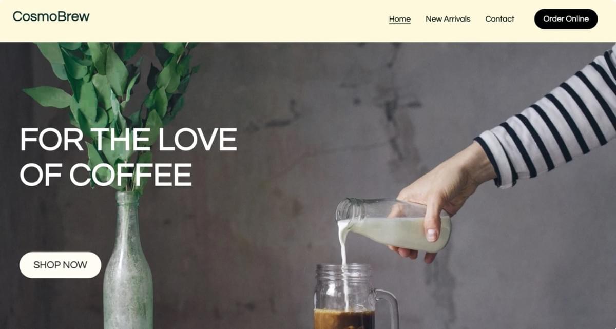 CosmoBrew online winkeltemplate van Strikingly CosmoBrew online winkeltemplate van Strikingly