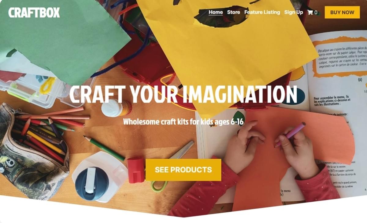 CraftBox-mall från Strikingly CraftBox-mall från Strikingly