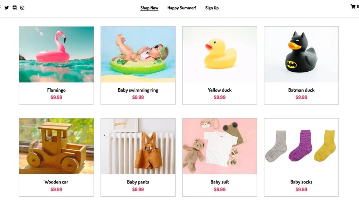 Peggi Online Winkel Sjabloon met Strikingly Peggi Online Winkel Sjabloon met Strikingly