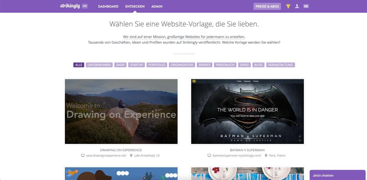 Auffallend als Beispiel für innovative Webdesign-Lösungen – Single-Page-Design Auffallend als Beispiel für innovative Webdesign-Lösungen – Single-Page-Design