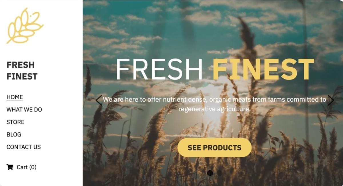 Modelo Fresh Finest da Strikingly Modelo Fresh Finest da Strikingly