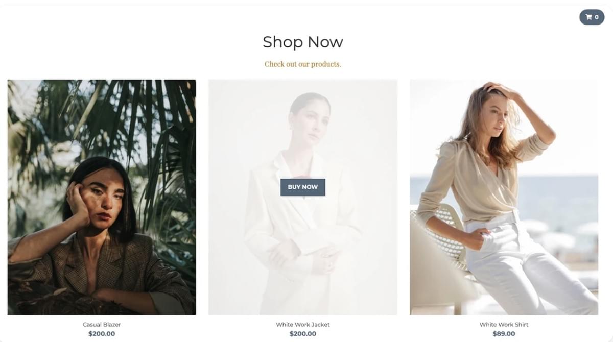 Perspektive Store-Vorlage von Strikingly Perspektive Store-Vorlage von Strikingly