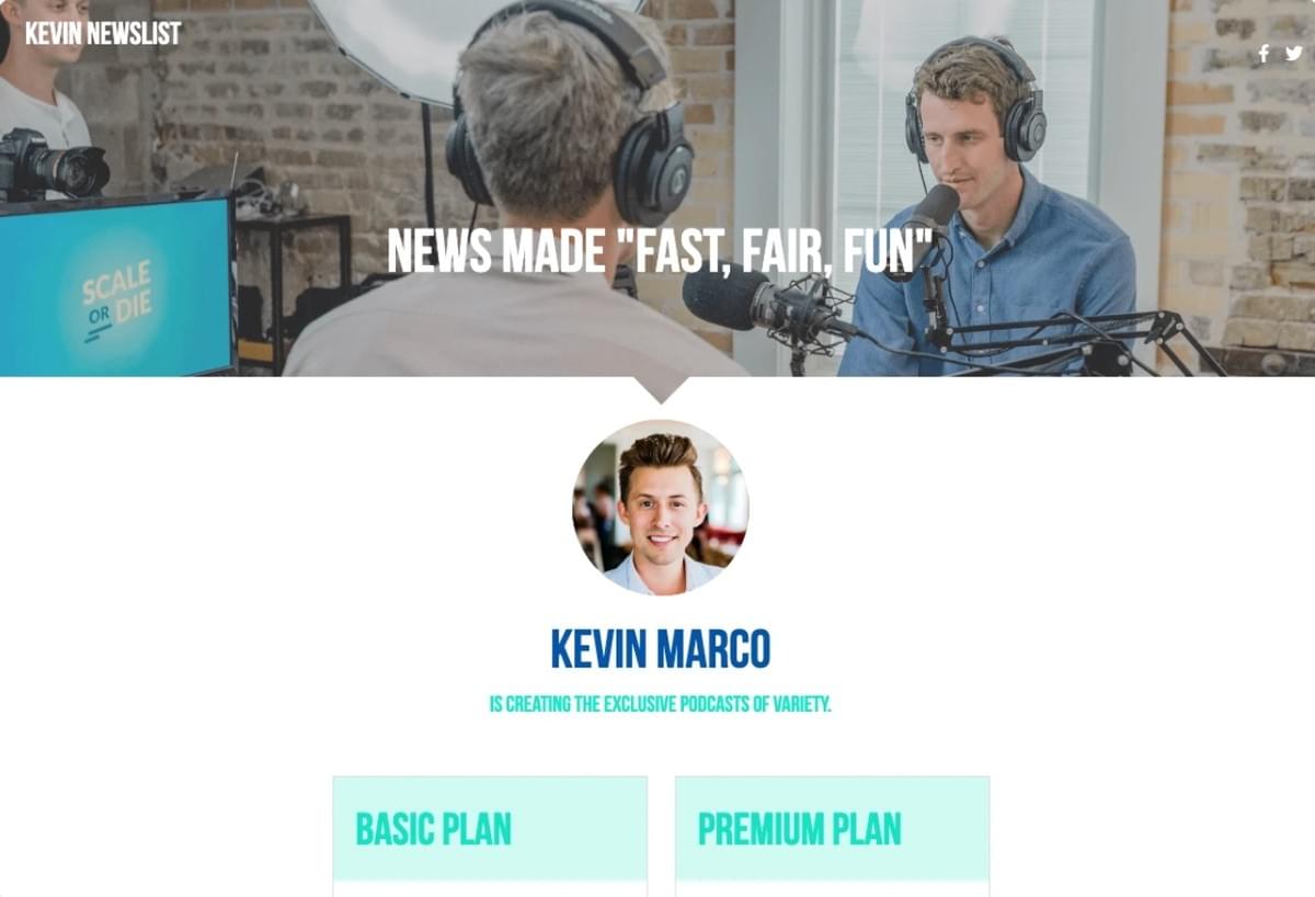 Template de Podcast da Strikingly Template de Podcast da Strikingly