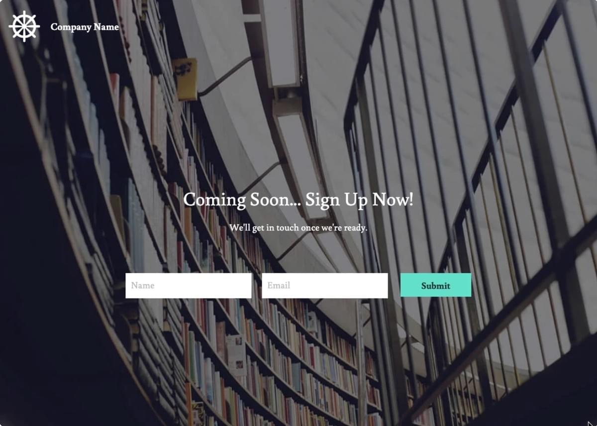 Einfache Cover "Coming Soon" Vorlage von Strikingly Einfache Cover "Coming Soon" Vorlage von Strikingly