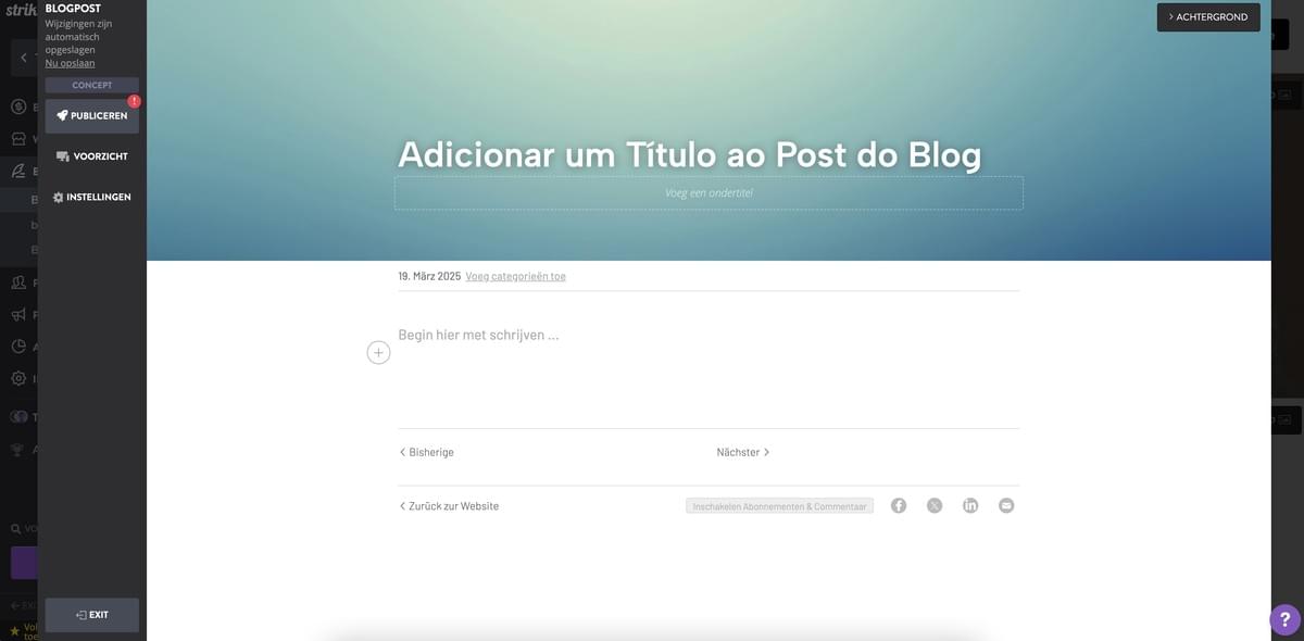 Hoe start je een blogpagina met Strikingly - Promoot Je Blog Hoe start je een blogpagina met Strikingly - Promoot Je Blog