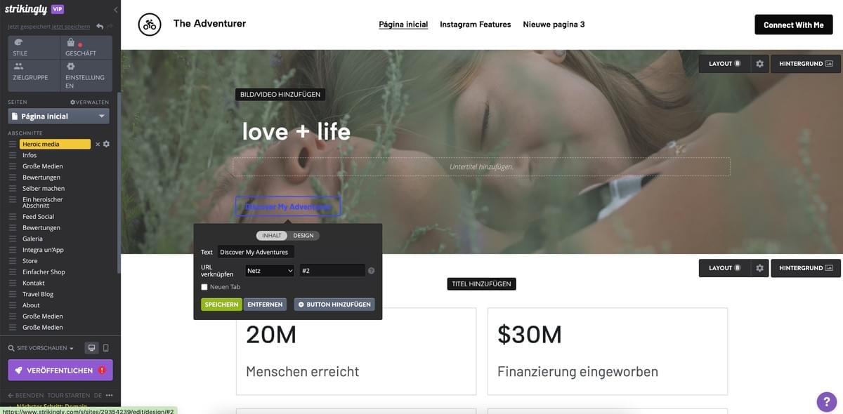 Bauen Sie ein stärkeres Markenvertrauen für Ihre Marke mit Strikingly auf Bauen Sie ein stärkeres Markenvertrauen für Ihre Marke mit Strikingly auf