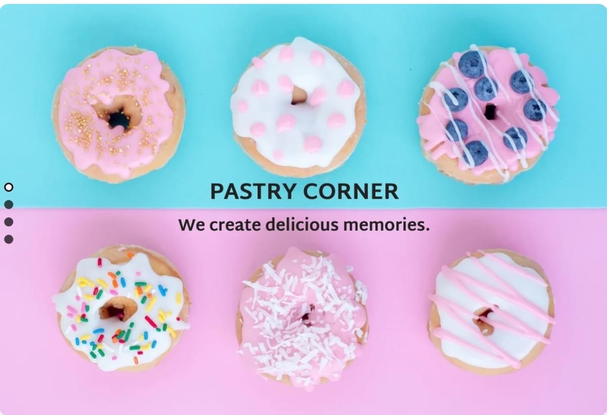 Pastry Corner Vorlage von Strikingly Pastry Corner Vorlage von Strikingly
