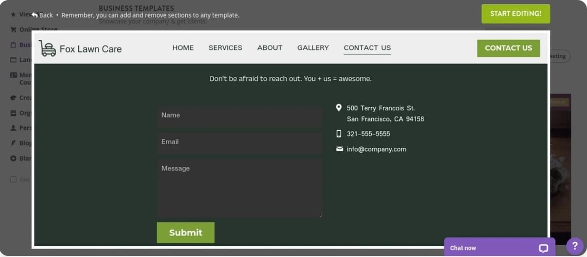 Hoe start je een hoveniersbedrijf met Strikingly - Voeg een Contactformulier Toe Hoe start je een hoveniersbedrijf met Strikingly - Voeg een Contactformulier Toe