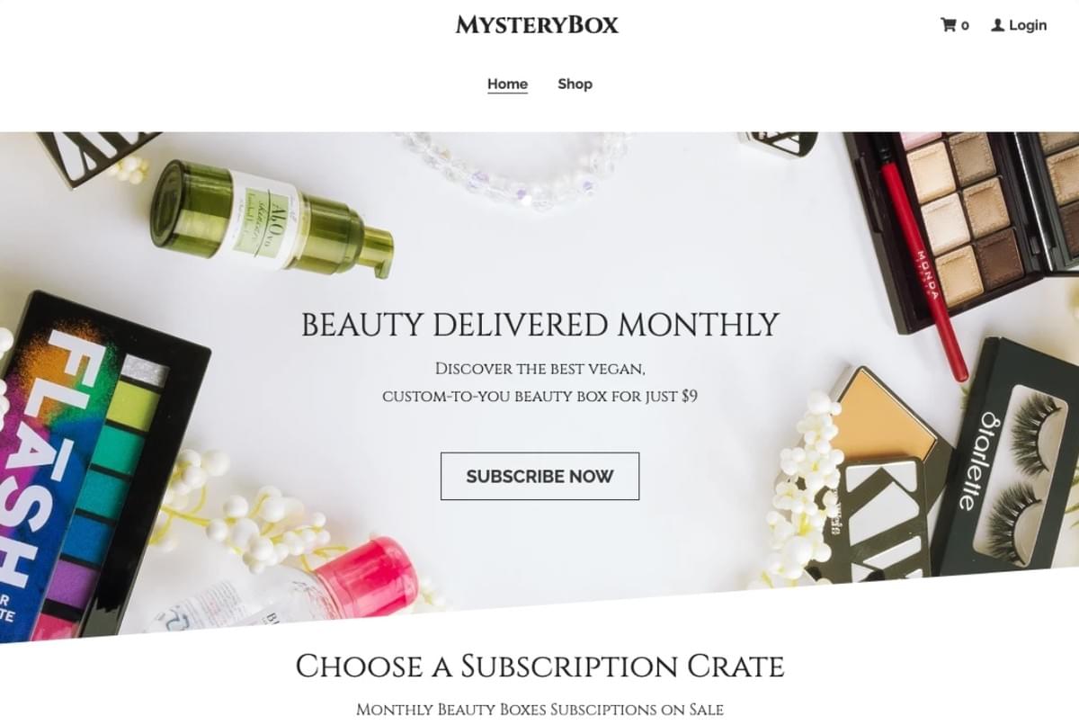 Mystery Box Website Sjabloon van Strikingly Mystery Box Website Sjabloon van Strikingly