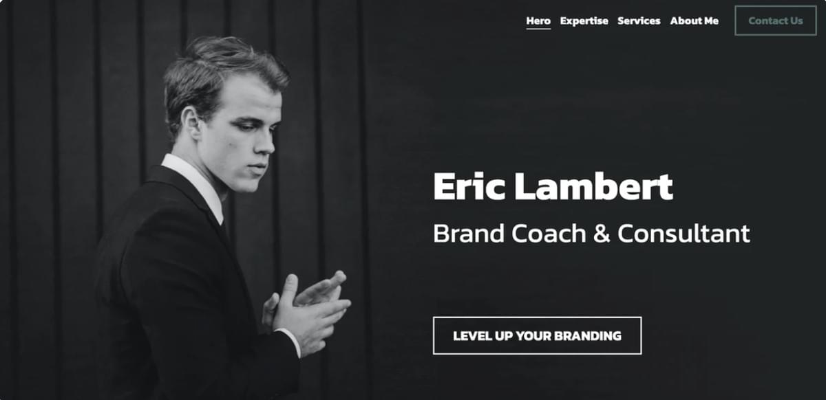 Template de Coach de Marca da Strikingly Template de Coach de Marca da Strikingly