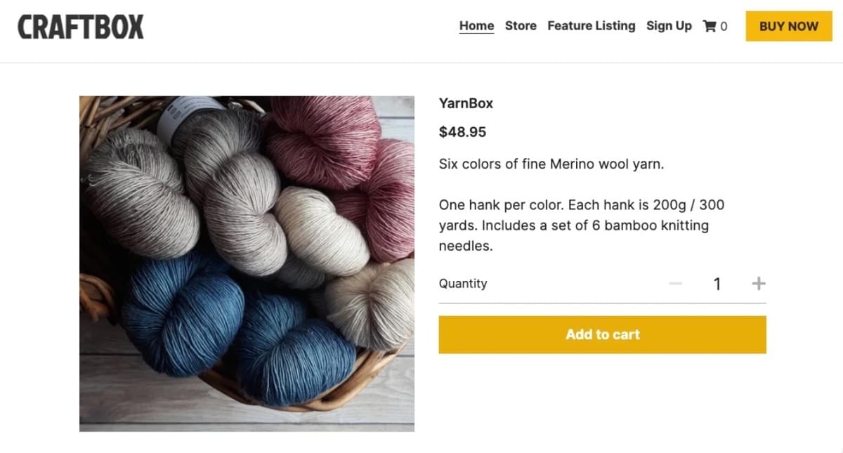 CraftBox Sjabloon van Strikingly CraftBox Sjabloon van Strikingly