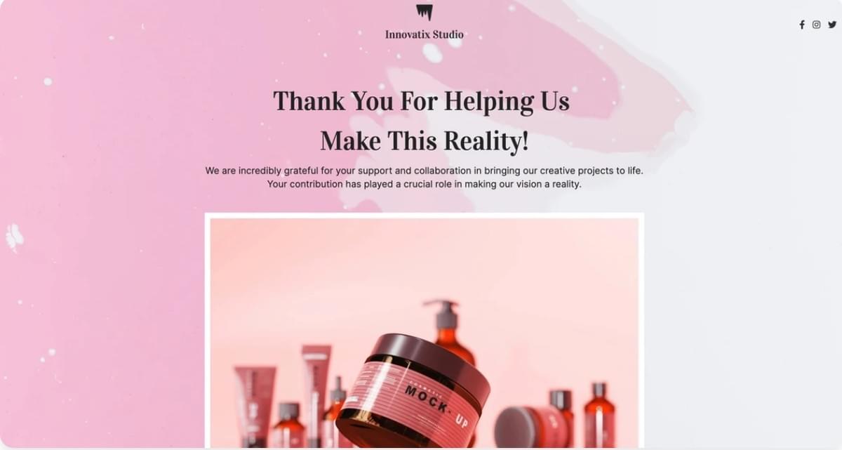 Innovatix Studio Landing Template von Strikingly Innovatix Studio Landing Template von Strikingly