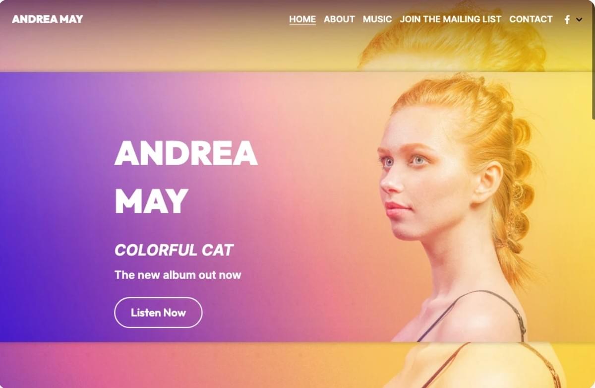 Andrea May Vorlage von Strikingly Andrea May Vorlage von Strikingly