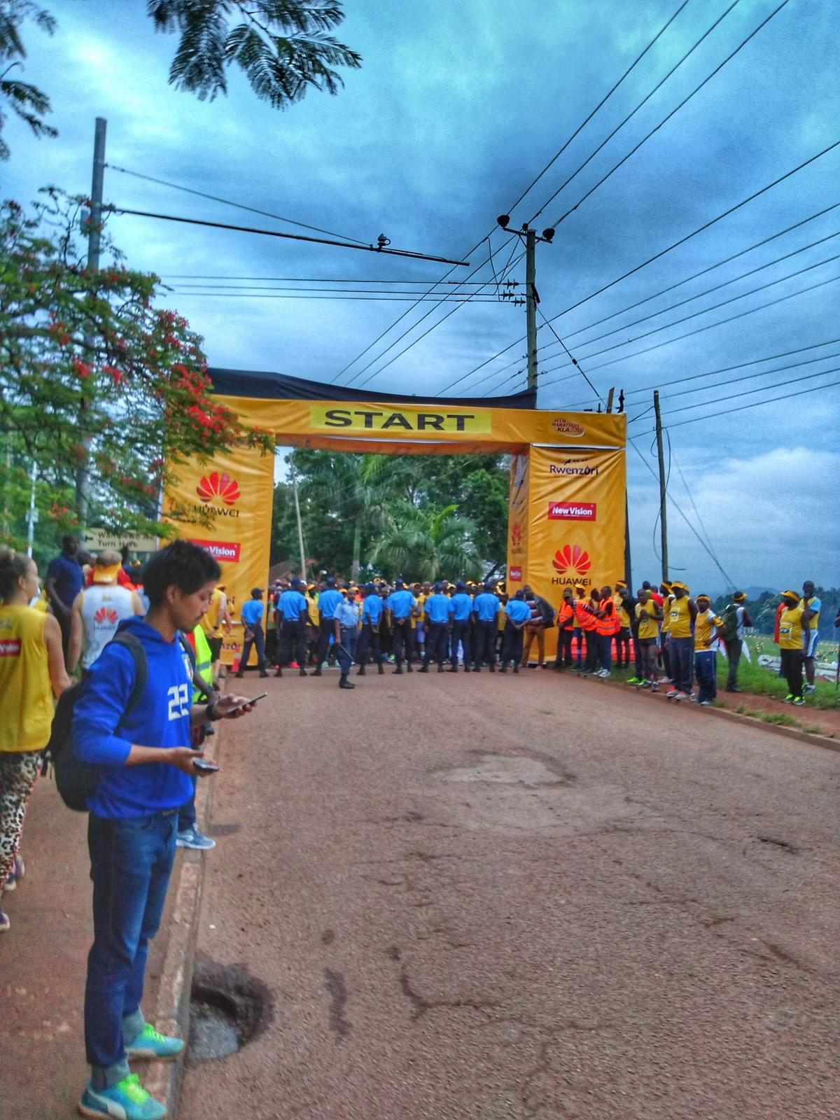 start line of the 2019 MTN Marathon in Kampala start line of the 2019 MTN Marathon in Kampala
