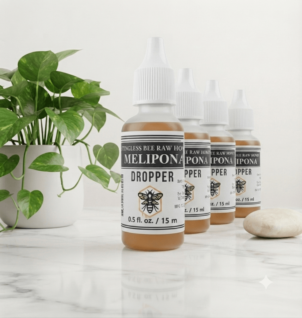 MELIPONA Stingless Bee Raw Honey Not Diluted 0.5 fl. oz / 15 ml PET