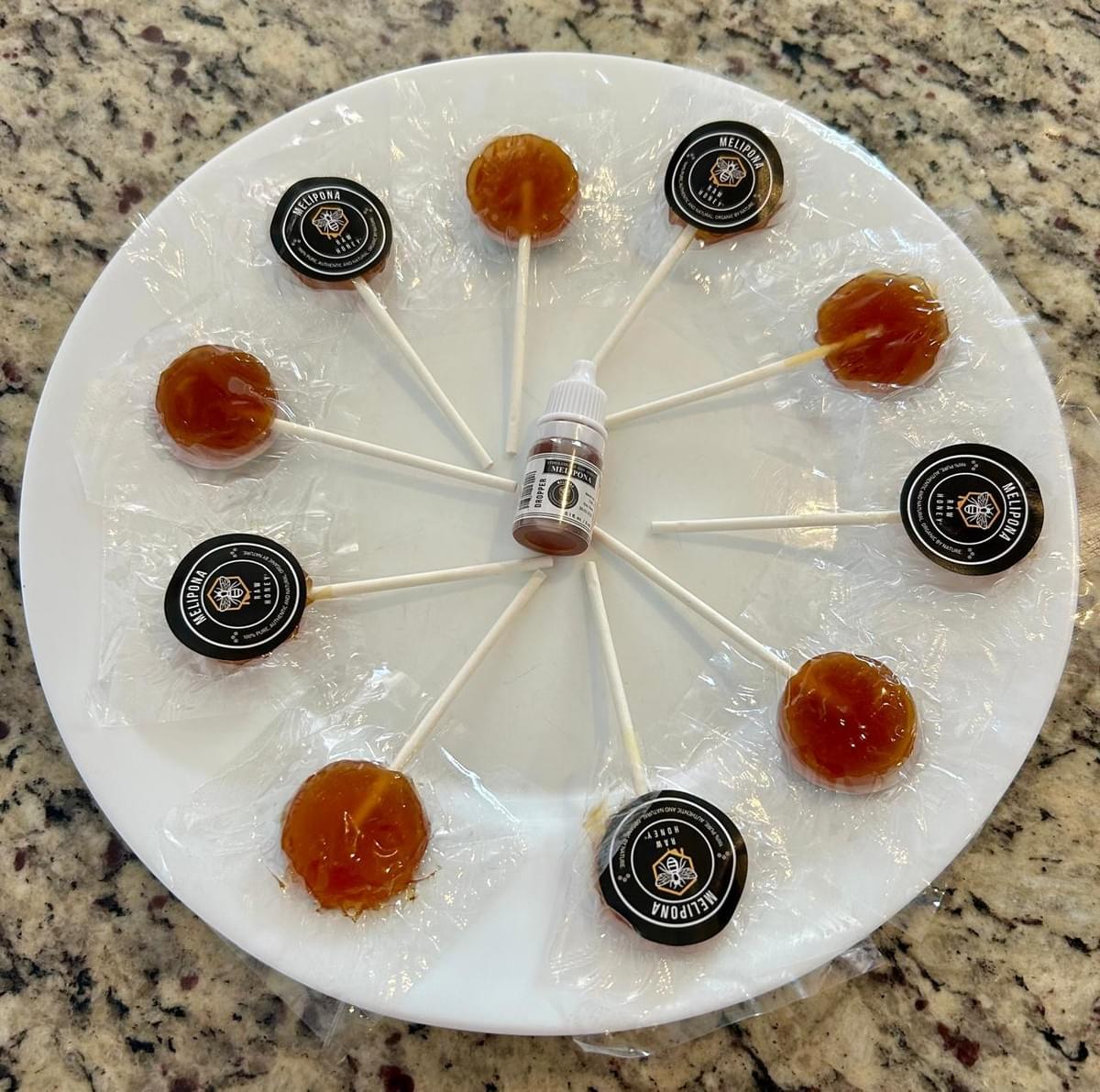 Melipona Stingless Bee Raw Honey Lollipops